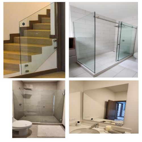 PUERTAS DE BAÑO Y MAMPARAS 10MM TEMPERADO + ESPEOS RETROILUMINADOS